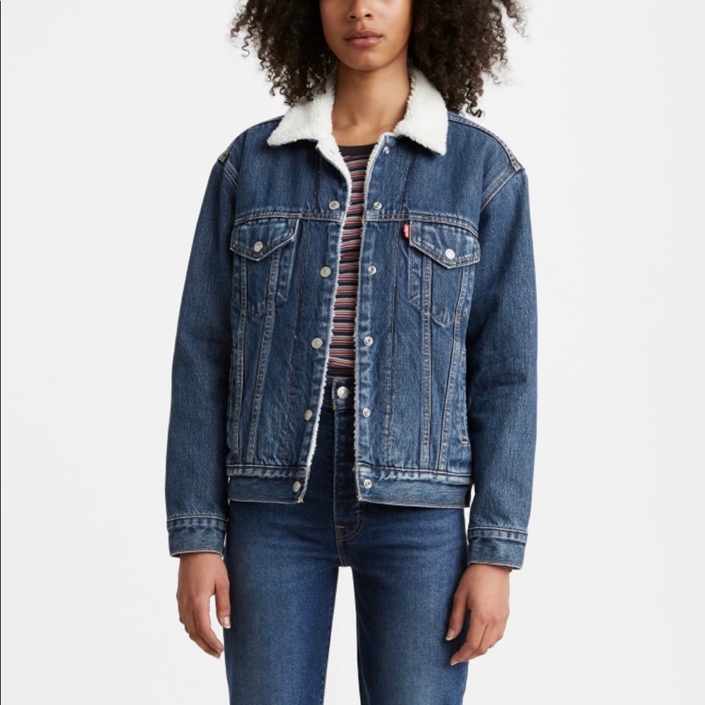 Sherpa trucker jacket